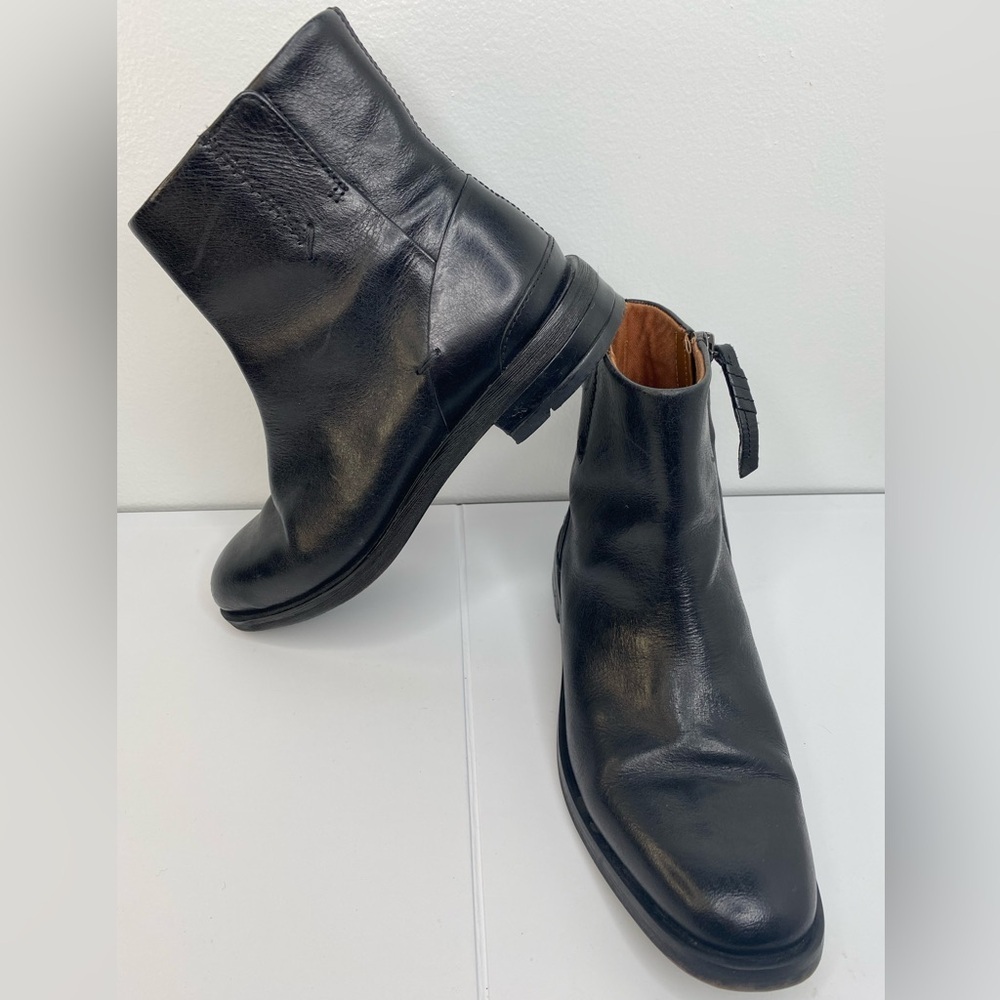 FRANCO SARTO Mist Black Leather Women's Boots